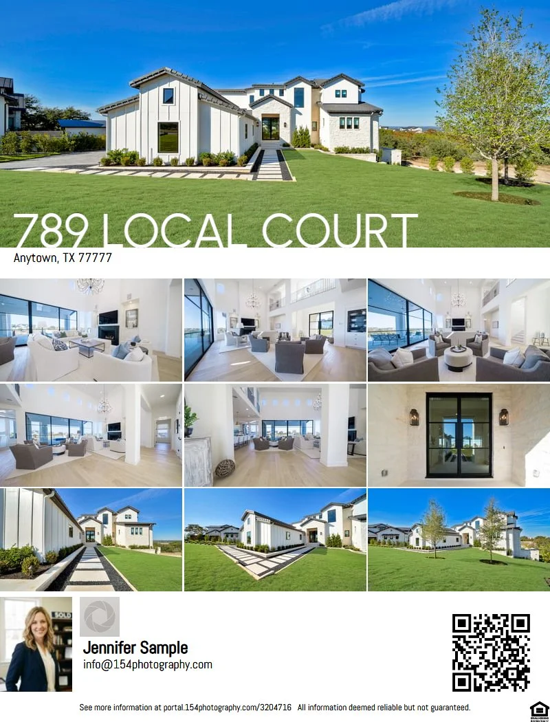Printable listing flyer sample
